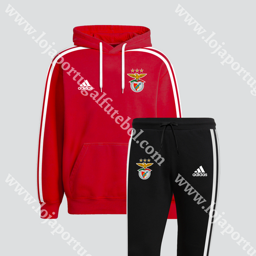 Fato Treino Sl Benfica Hoodie Vermelha 24/25