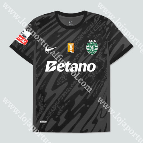 Nova Camisola Guarda-Redes Preta Sporting Cp 24/25