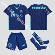 Carregar imagem no visualizador da galeria, Novo Kit Criança 3º Equipamento Fc Porto 24/25 1-2 Anos
