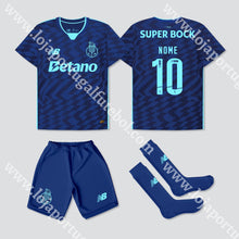 Carregar imagem no visualizador da galeria, Novo Kit Criança 3º Equipamento Fc Porto 24/25
