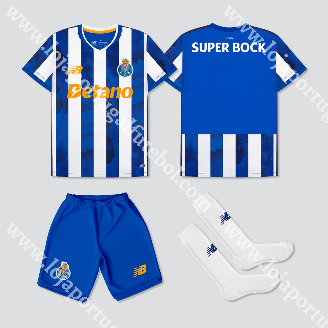 Novo Kit Criança Principal Fc Porto 24/25 1-2 Anos